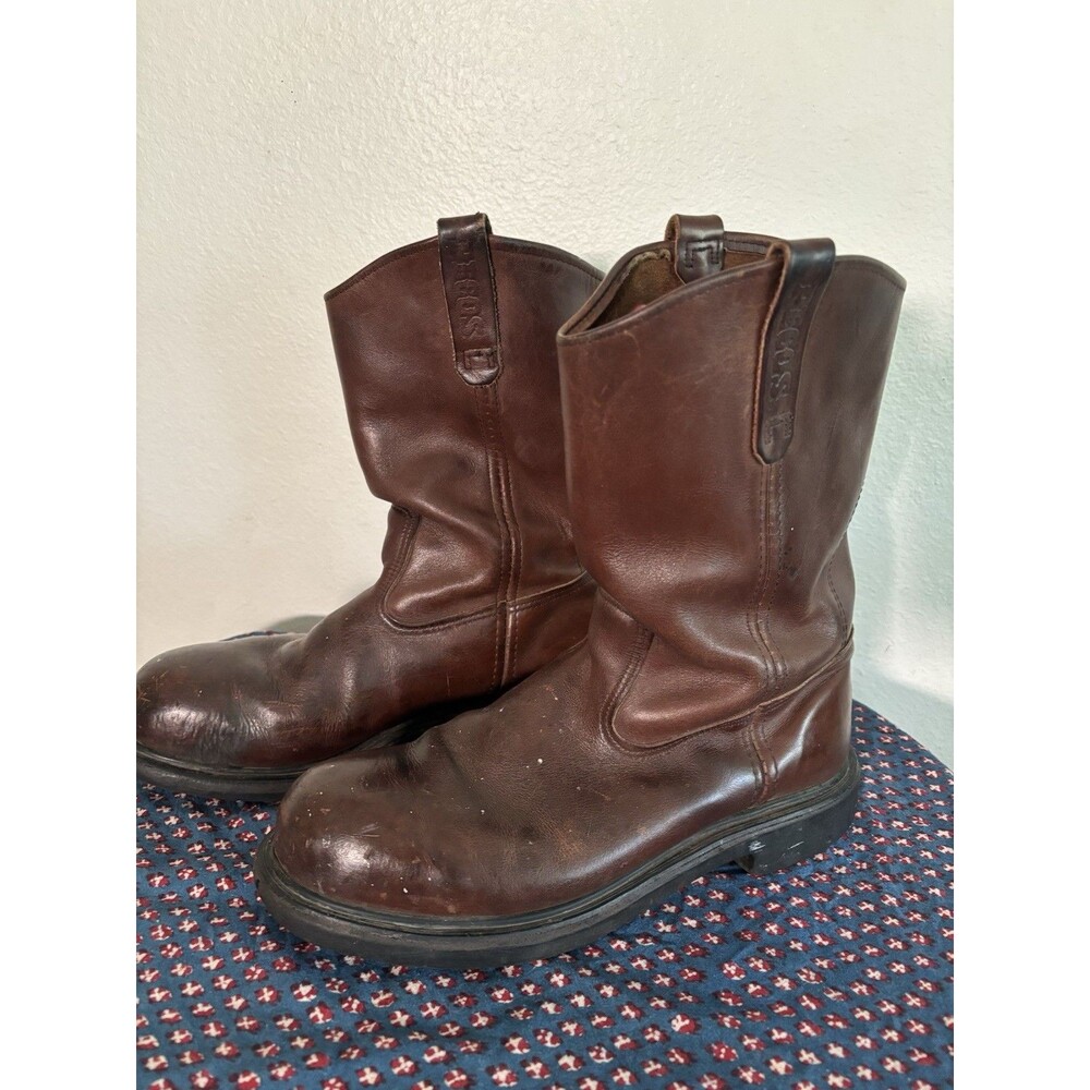 Red Wing Pecos 2231 Mens 10.5D Brown Leather Steel Toe Work Boots Made In USA